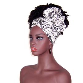 Afrikaanse hoofddoek - headwrap DA'ZAY | African wax print | katoen - 180 x 56 cm