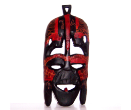 Afrikaans MASAI masker uit KENIA traditioneel | hout | 24 cm | #3
