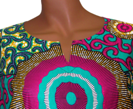 Afrikaans dashiki shirt ISABIS | african print | unisex | maat 3XL