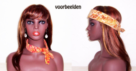 BANDANA BATIK #6 exotische hoofddoek / zakdoek 100% katoen