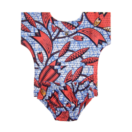 Dashiki set BABY BOY BLUE | shirt + luierbroekje | Vlisco Super-Wax | maat 62/68 = 3-6 maanden