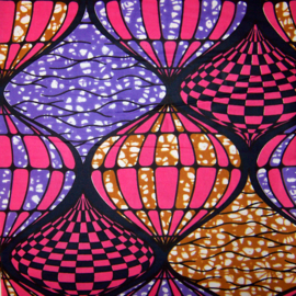 303 Afrikaanse stof | African Ankara Super-Wax Print 100% cotton extra soft | prijs / yard