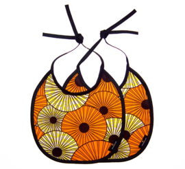 Afrikaanse SLABBETJES PARASOLS | Wax Print + badstof | set van 2