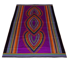 Dashiki stof HEART PAARS | african print | 100% katoen | coupon 180 x 110 cm