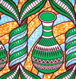 239 Afrikaanse stof | African Super-Wax Print - Ankara fabric - 100% cotton extra soft | prijs / yard
