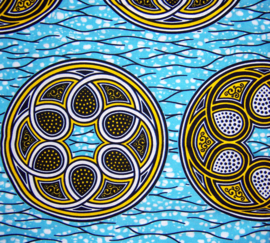 229 Afrikaanse stof | African Wax Print - Ankara fabric - 100% cotton | prijs / yard