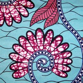 280 Afrikaanse stof | African Wax Print - 100% cotton  | prijs / yard