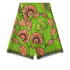 274 Afrikaanse stof | African Super-Wax Print - soft cotton