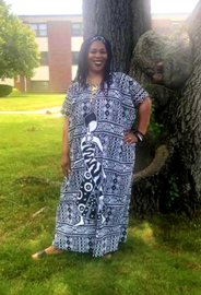 Afrikaanse MUD CLOTH print kaftan 100% katoen | woman #6
