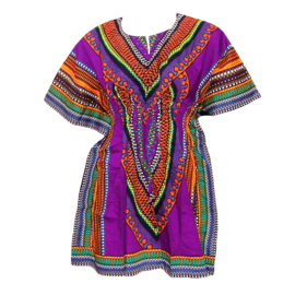 Afrikaanse dashiki jurk HEART PAARS  | kaftan-jurkje