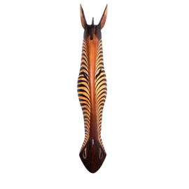 100 cm Houten ZEBRA masker KIONI - Afrikaans dierenmasker