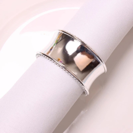 SERVETRINGEN zilverkleurig | set van 2 | luxe napkin rings | holle vorm