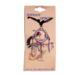 DREAMCATCHER ketting met metalen hanger #2 - Indian Spirit