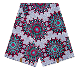 241 Afrikaanse stof | African Wax Print - Ankara fabric - 100% premium soft cotton | prijs / yard