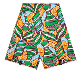239 Afrikaanse stof | African Super-Wax Print - Ankara fabric - 100% cotton extra soft | prijs / yard