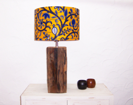 JEZABELL afrikaanse lampenkap | diameter 35 cm | african Wax Block print | baby-/kinderkamer