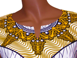 Afrikaans dashiki shirt ASHA | african print | unisex | maat 3XL