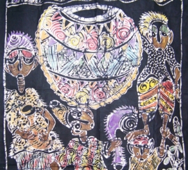 BATIK WANDKLEED 90x130 uit Tanzania | puur en uniek afrikaans handwerk