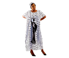 Afrikaanse MUD CLOTH print kaftan 100% katoen | woman #8