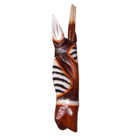 33 cm Houten ANTILOPE masker A'JA - Afrikaans dierenmasker