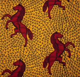 384 VLISCO Wax Hollandais | Jumping Horse | Dutch Wax Block Prints 100% cotton | prijs / yard