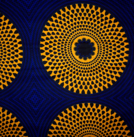 415 Afrikaanse stof | African Wax Print - Ankara fabric - soft cotton | prijs / yard