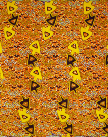 277 Afrikaanse stof | African  Wax Print - 100% cotton  | prijs / yard