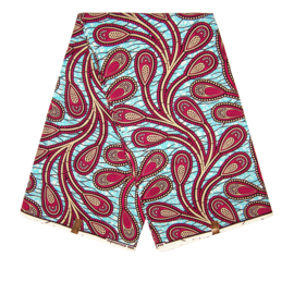 190 Afrikaanse stof | African Wax Print - Ankara fabric - 100% cotton | prijs / yard