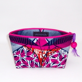 ELENE make-up tasje van katoen met batik print