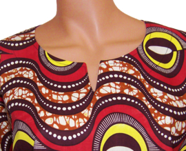 Afrikaans dashiki shirt OMARI | african wax print | maat 4XL/5XL