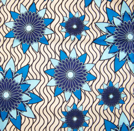 248 Afrikaanse stof | African Wax Print - Ankara fabric - 100% cotton | prijs / yard
