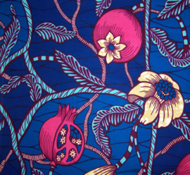 456 Afrikaanse stof | African Wax Print - premium soft cotton | per yard