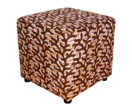 ROOTS afrikaanse poef/hocker | African Wax Print | 46x46x46 cm