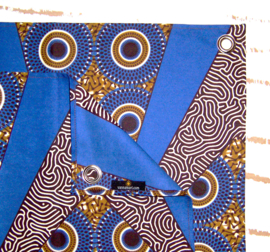 Afrikaanse SERVETTEN Badu | set van 2 | african wax print napkins  | 35 x 35 cm | 100% katoen