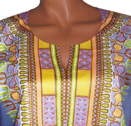 Afrikaans dashiki shirt  LILA | Vlisco ANGELINA | unisex