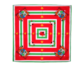 1 ZAKDOEK vlag SURINAME 52x52 cm | bandana SU #2 | 100% katoen