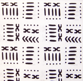 209 Afrikaanse stof | Bogolan Mud cloth print Mali - 100% cotton