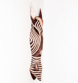 50 cm Houten ZEBRA masker NJERI - Afrikaans dierenmasker