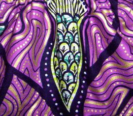 Dashiki setje BABY GIRL PURPLE | jurkje + luierbroekje | Vlisco / GOUD | maat 62/68 = 3-6 mnd