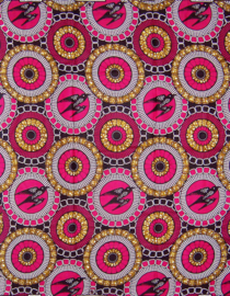 142 Afrikaanse stof | African Wax Print - 100% cotton | prijs / yard
