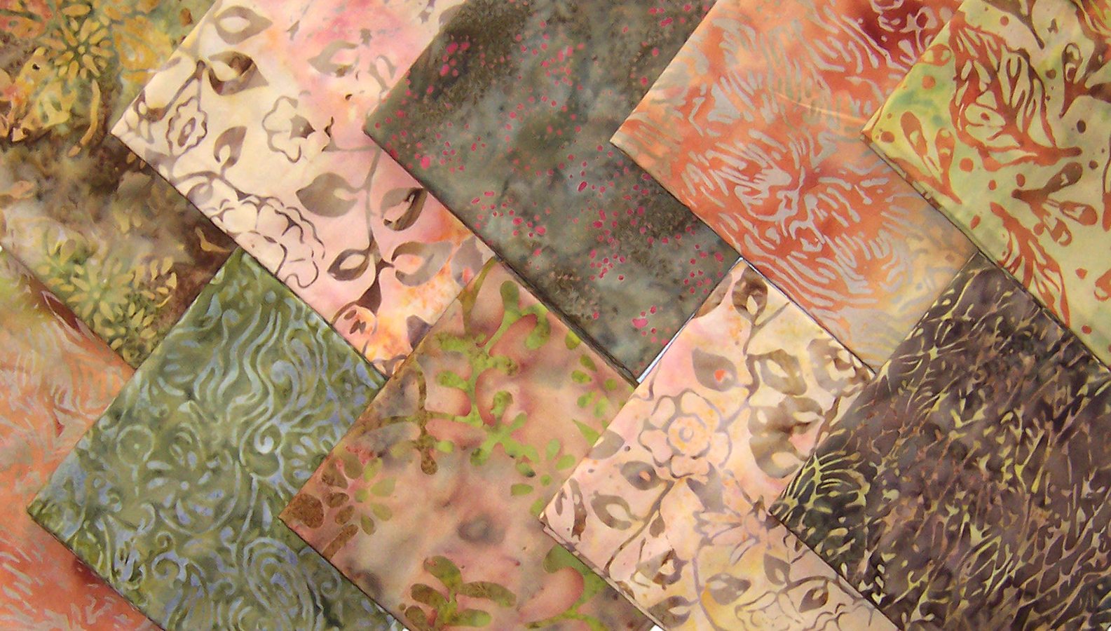 BATIK quiltstoffen | 10 Fat Quarters 100% katoen | batik mix #16