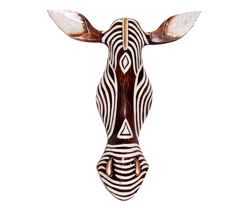 Lotsbestemming Overtollig Assimilatie ZEBRA masker 50 cm | houten afrikaans dierenmasker (#EB) | Afrikaanse  maskers | Vannamori