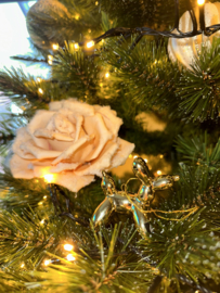 Gouden hond kerst bal