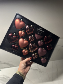 Kerst ornament fitun hart rood