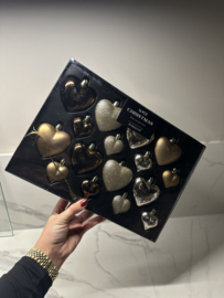 Kerst ornament fitun hart bruin