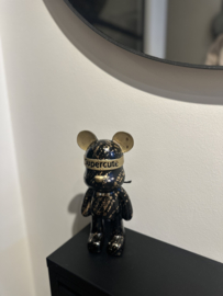 Decoratie beer zwart/goud