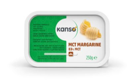 4 stuks MCT Kanso 83% margarine   THT juli 2023