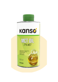 Kanso (Ceres) MCT olie 77% 500 ml. (Bakgeschikt tot 150 Celcius)