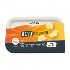 4 pieces de 250 grs. MCT Kanso KETO margarine, 66 grs. de TCM = 83% RUPTURE DE STOCK