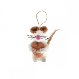 Hanger muis met hart